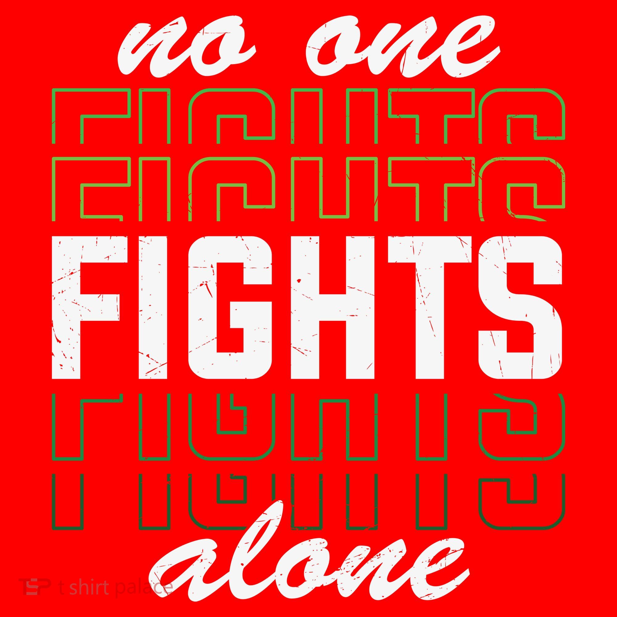 No One Fights Alone Mental Health Awareness Santa Hat