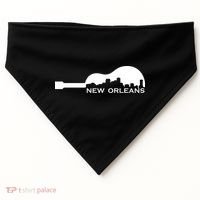 New Orleans Guitar Skyline USA-Made Doggie Bandana thumb 0
