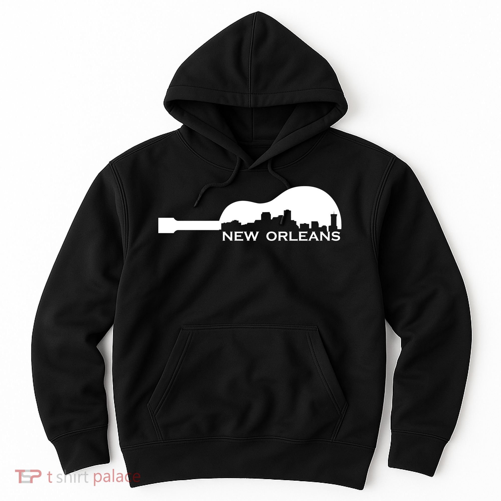 New Orleans Guitar Skyline Hoodie