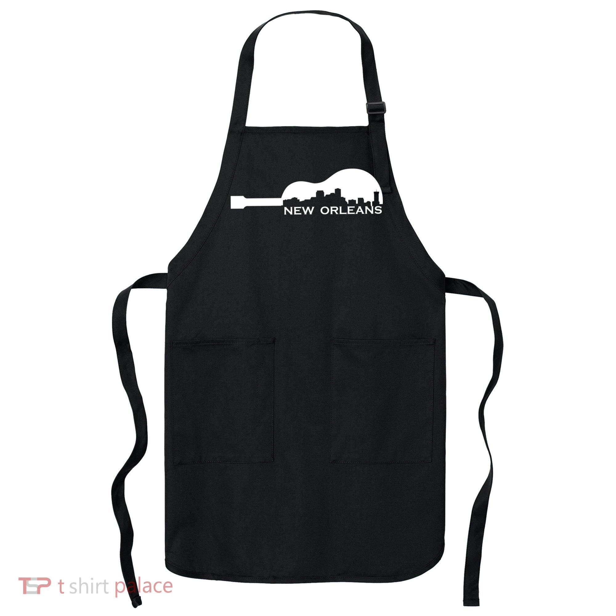 New Orleans Guitar Skyline Apron