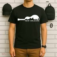 New Orleans Guitar Skyline T-Shirt thumb 6