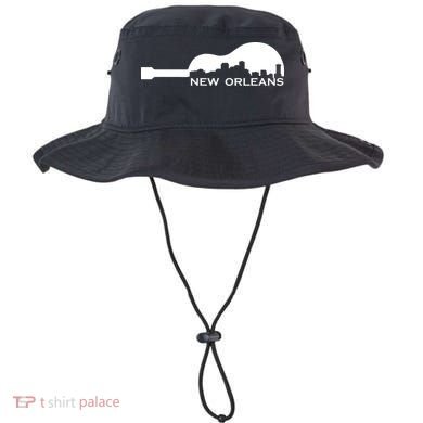 New Orleans Guitar Skyline Bucket Hat