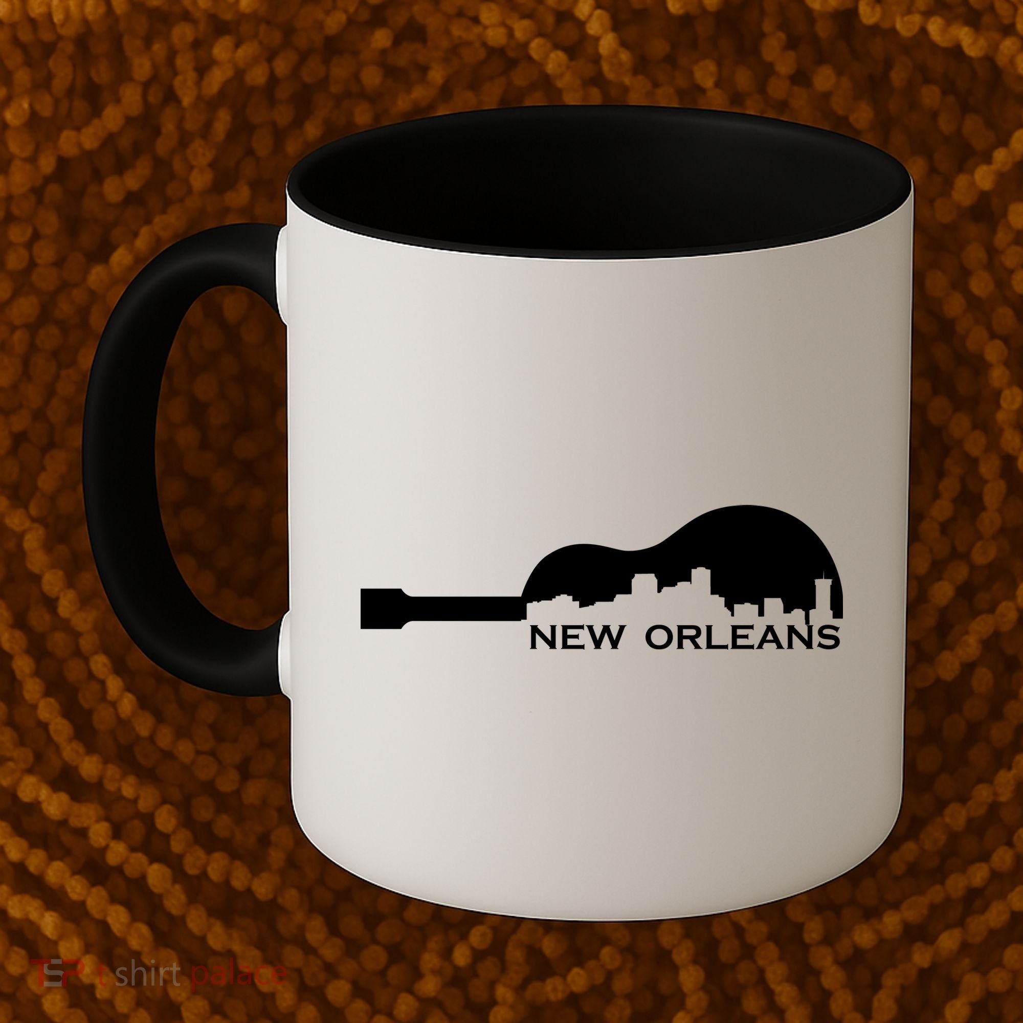 New Orleans Guitar Skyline Coffee Mug