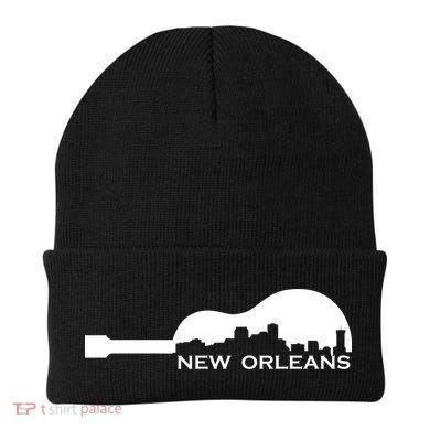 New Orleans Guitar Skyline Beanie