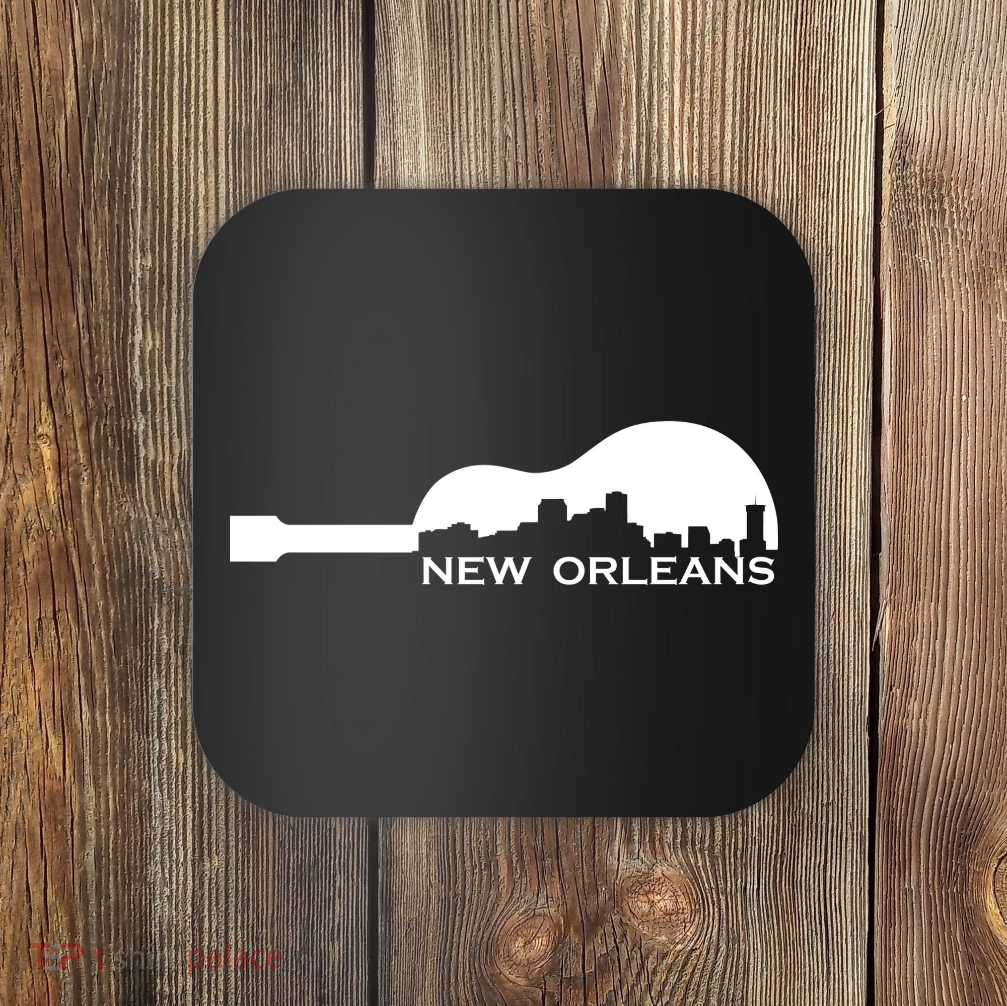 New Orleans Guitar Skyline Coaster