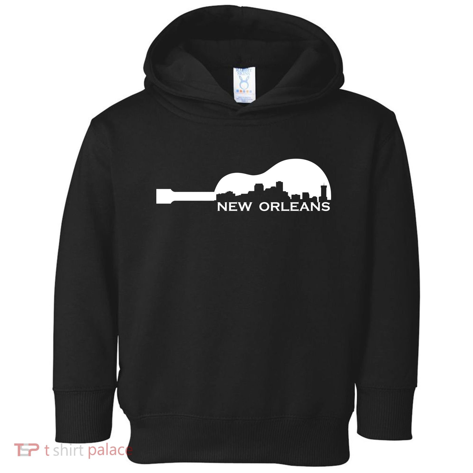 New Orleans Guitar Skyline Toddler Hoodie