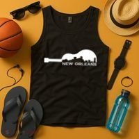 New Orleans Guitar Skyline Tank Top thumb 4