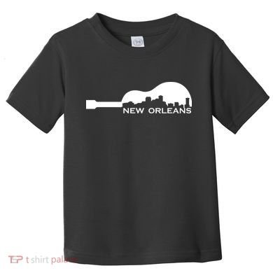 New Orleans Guitar Skyline Toddler T-Shirt