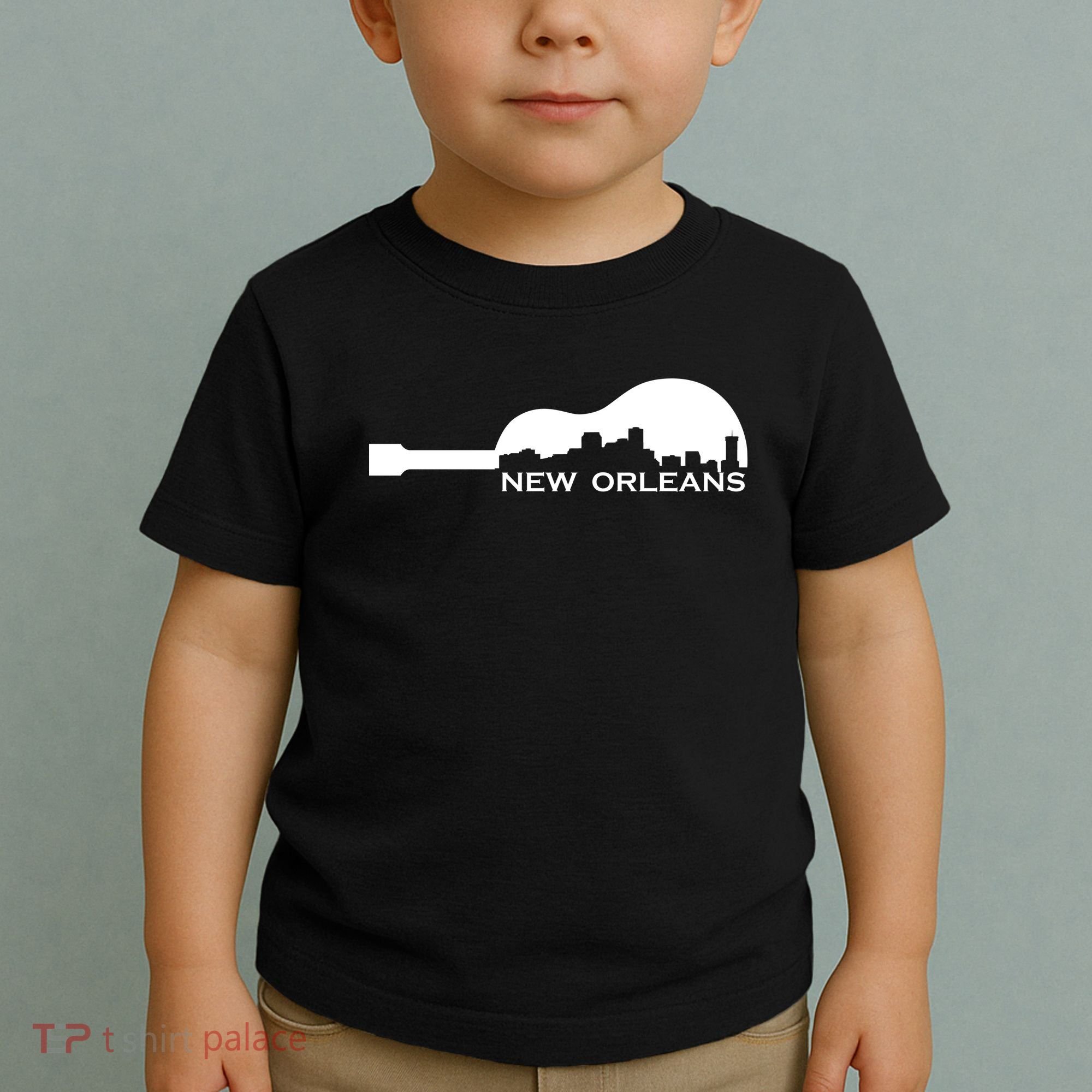 New Orleans Guitar Skyline Toddler T-Shirt