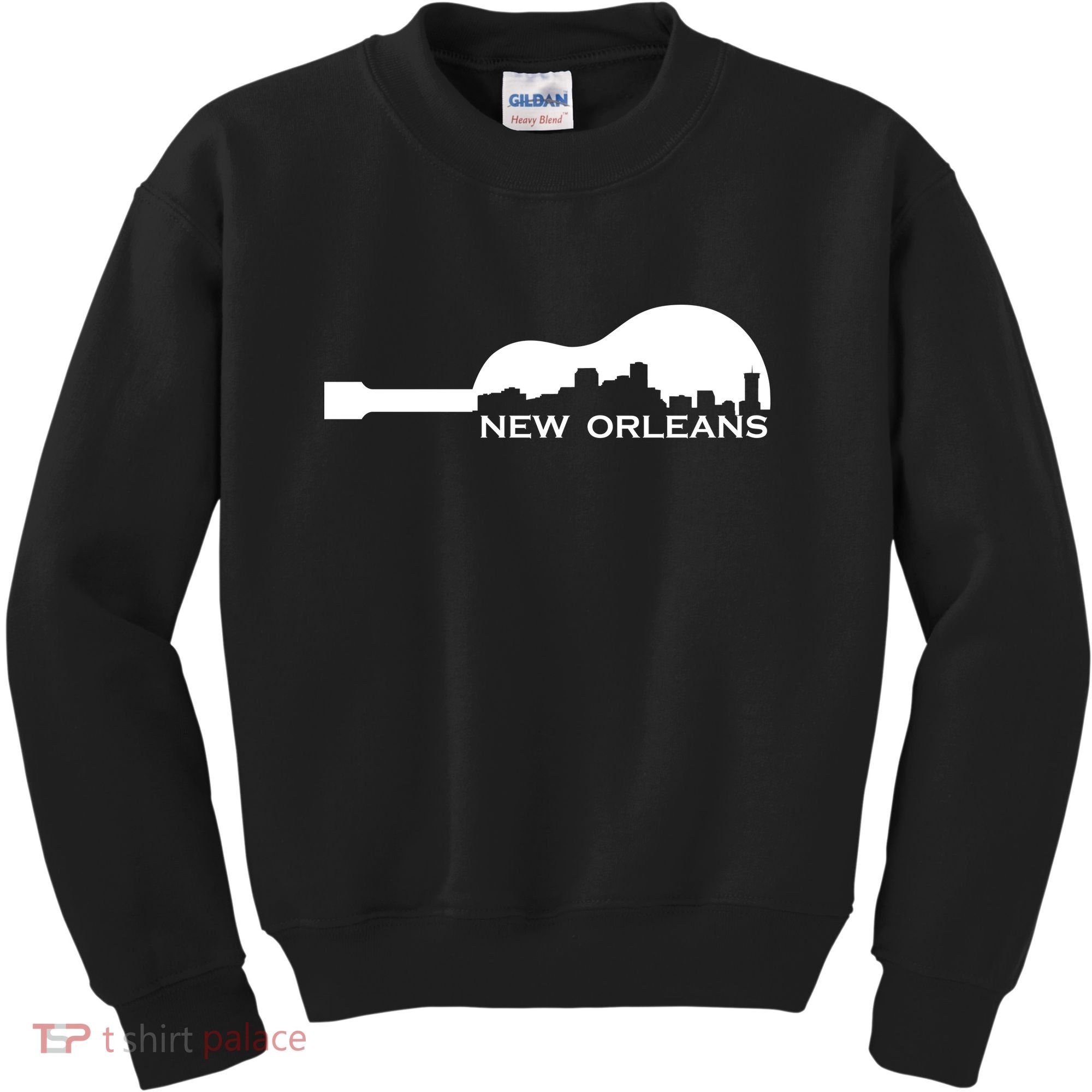 New Orleans Guitar Skyline Kids Sweatshirt