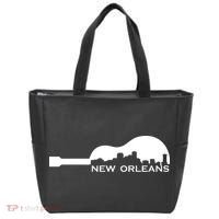 New Orleans Guitar Skyline Tote Bag thumb 0