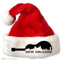 New Orleans Guitar Skyline Santa Hat thumb 0