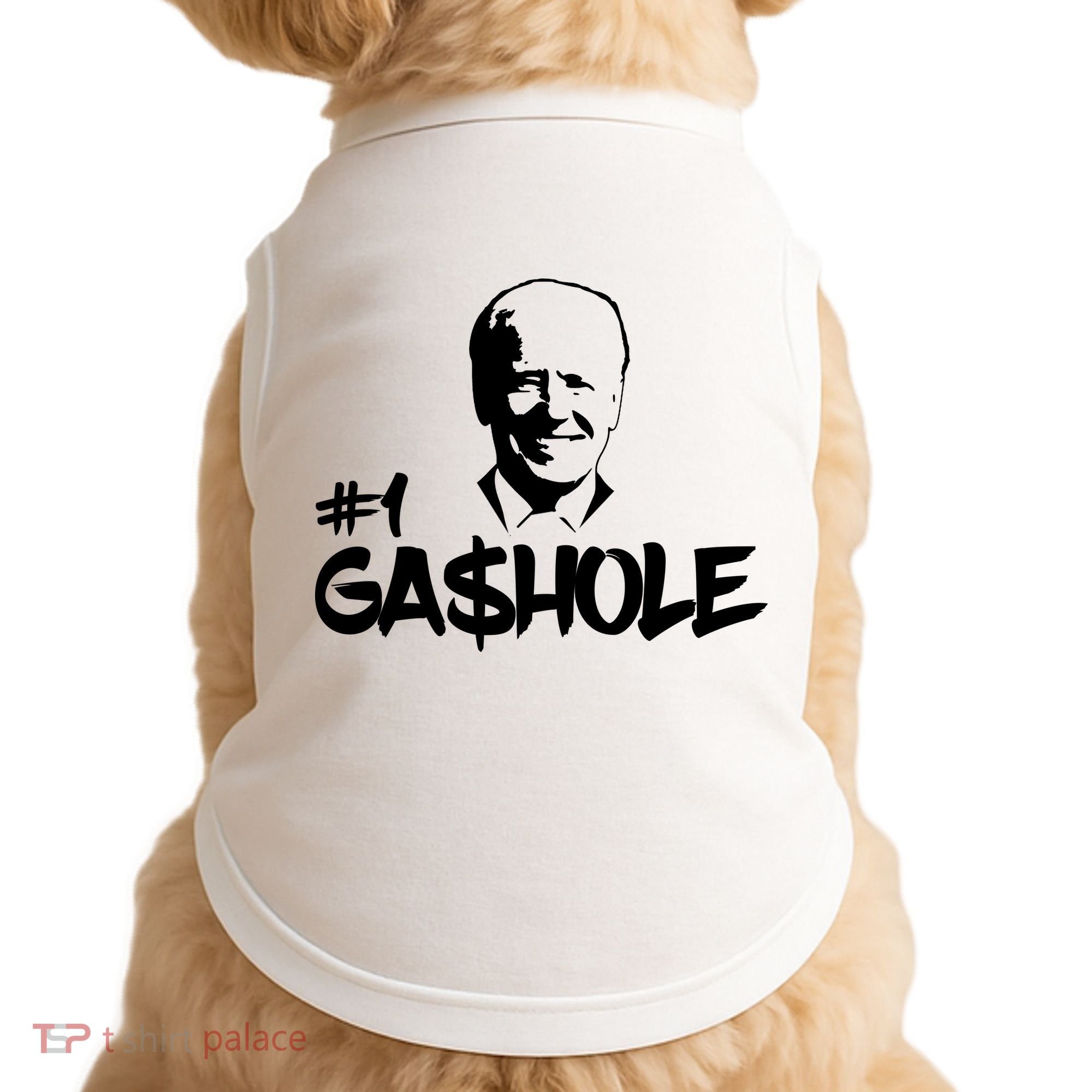 Number One Gashole Funny Joe Biden Doggie Tank