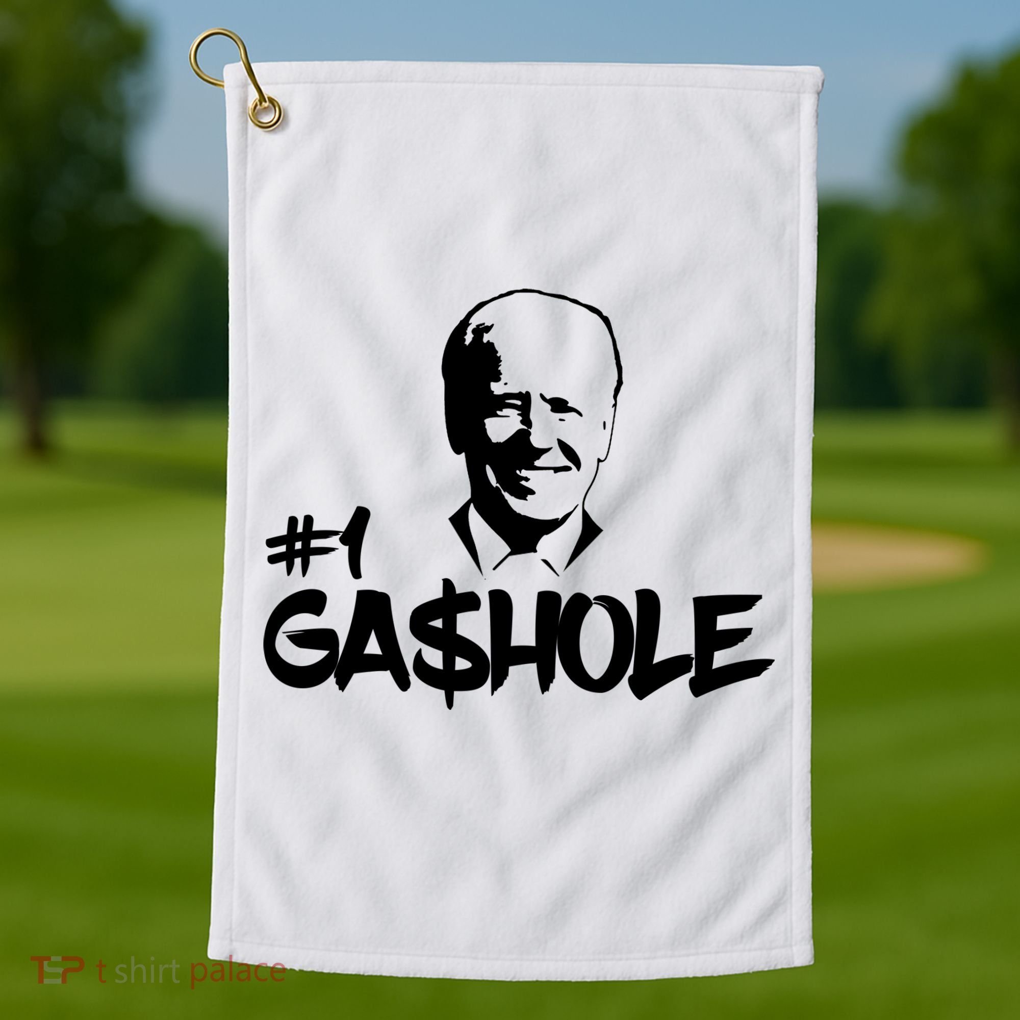 Number One Gashole Funny Joe Biden Golf Towel