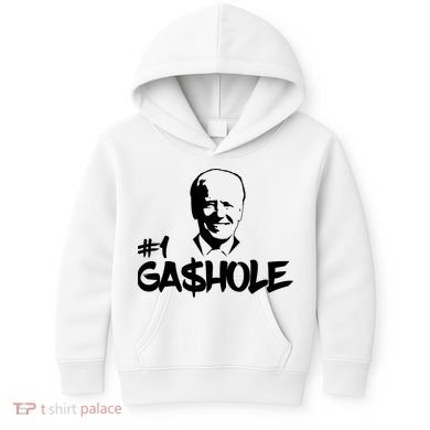 Number One Gashole Funny Joe Biden Kids Hoodie