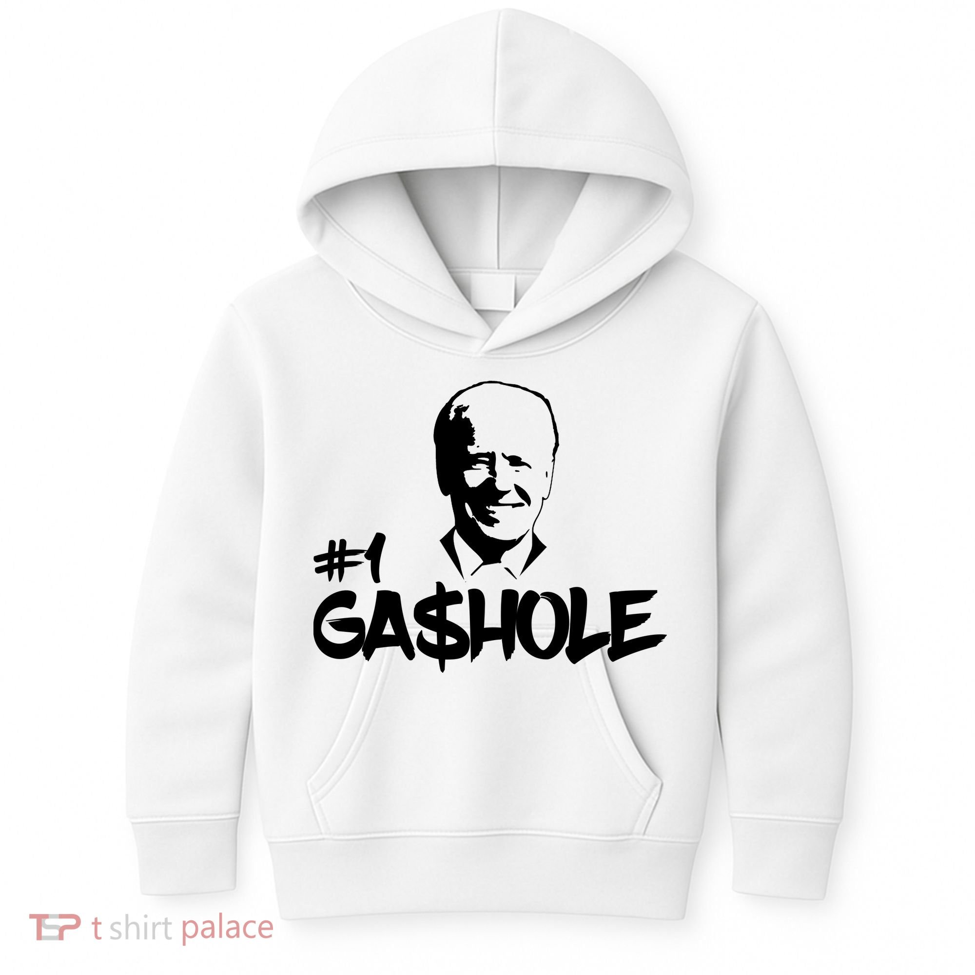 Number One Gashole Funny Joe Biden Kids Hoodie