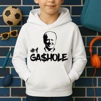 Number One Gashole Funny Joe Biden Kids Hoodie thumb 2