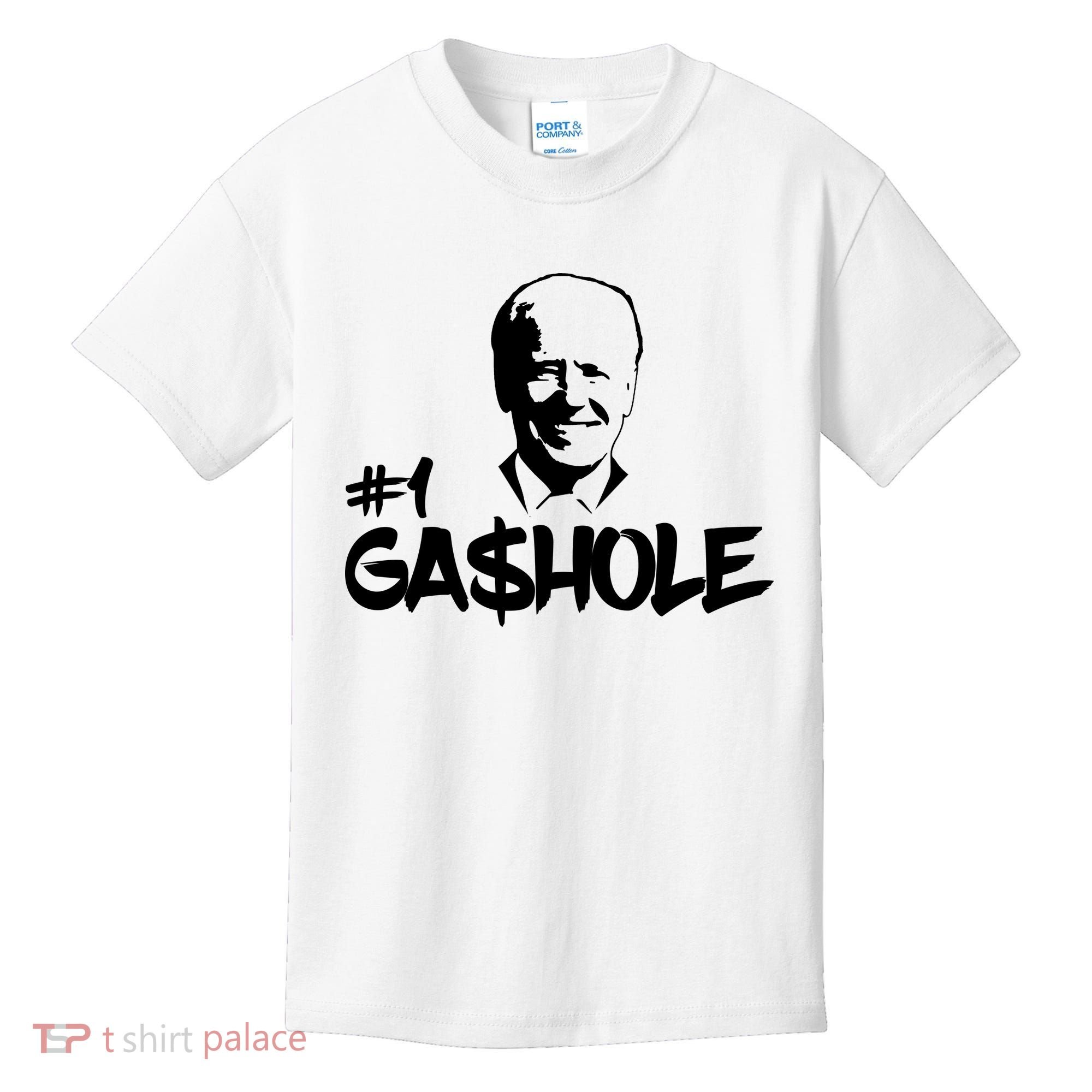 Number One Gashole Funny Joe Biden Kids T-Shirt