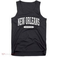 New Orleans Gift College University Style La Us Tank Top thumb 0