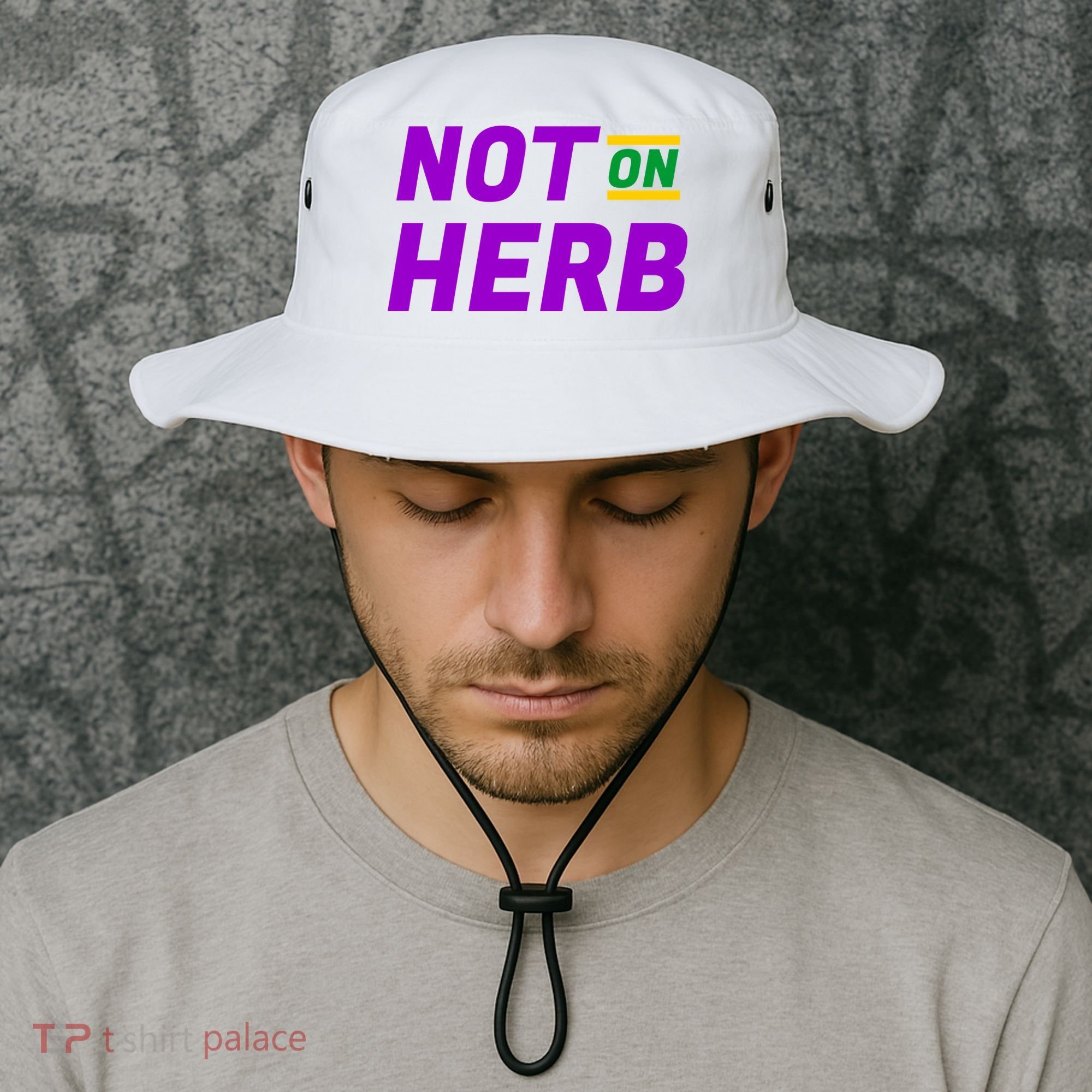 Not On Herb Funny Meme Bucket Hat