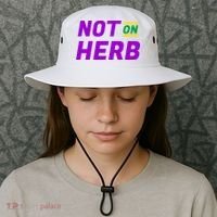 Not On Herb Funny Meme Bucket Hat thumb 3