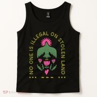 No One Is Illegal On Stolen Land Tank Top thumb 2