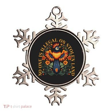 No One Is Illegal On Stolen Land Native Americans Ornament