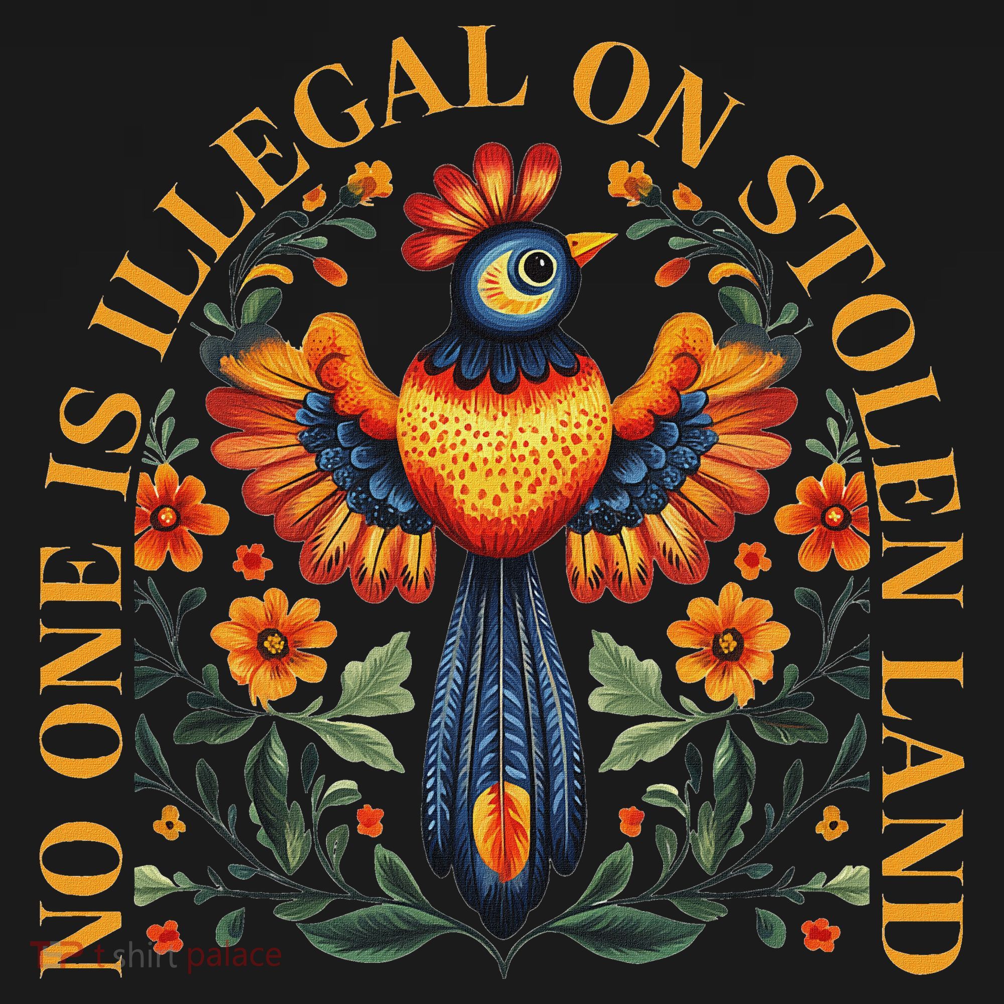 No One Is Illegal On Stolen Land Native Americans Ornament