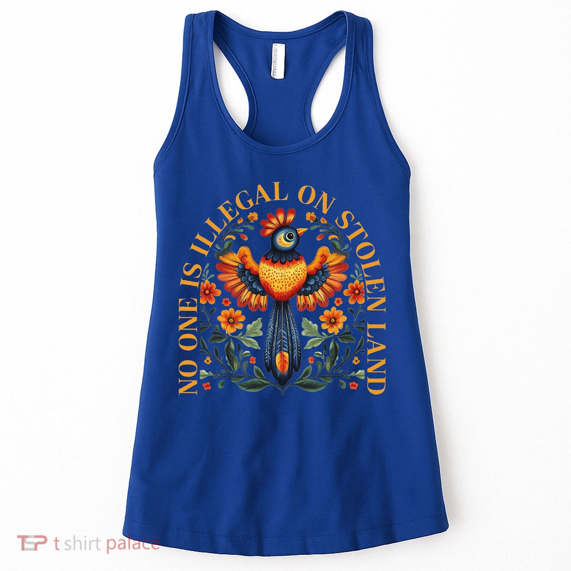 No One Is Illegal On Stolen Land Native Americans Women's Tank Top