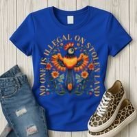 No One Is Illegal On Stolen Land Native Americans Women's T-Shirt thumb 3
