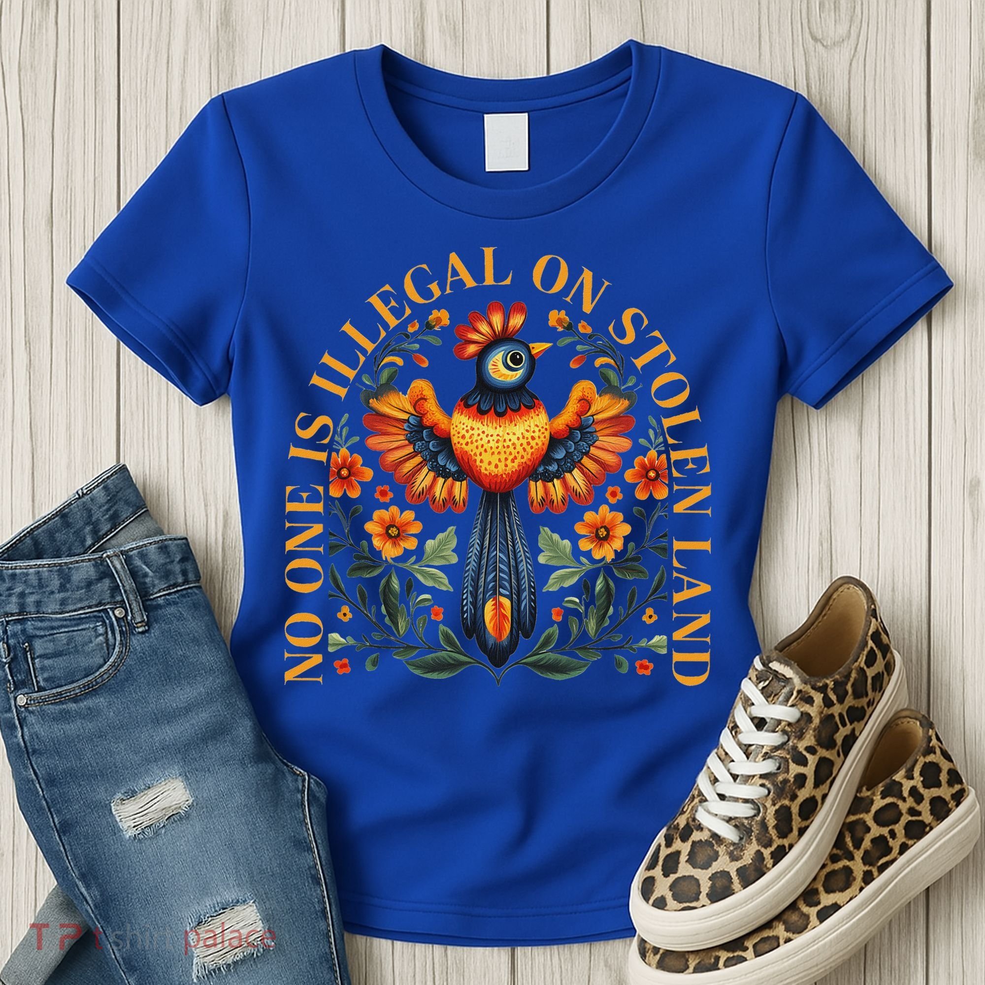 No One Is Illegal On Stolen Land Native Americans Women's T-Shirt