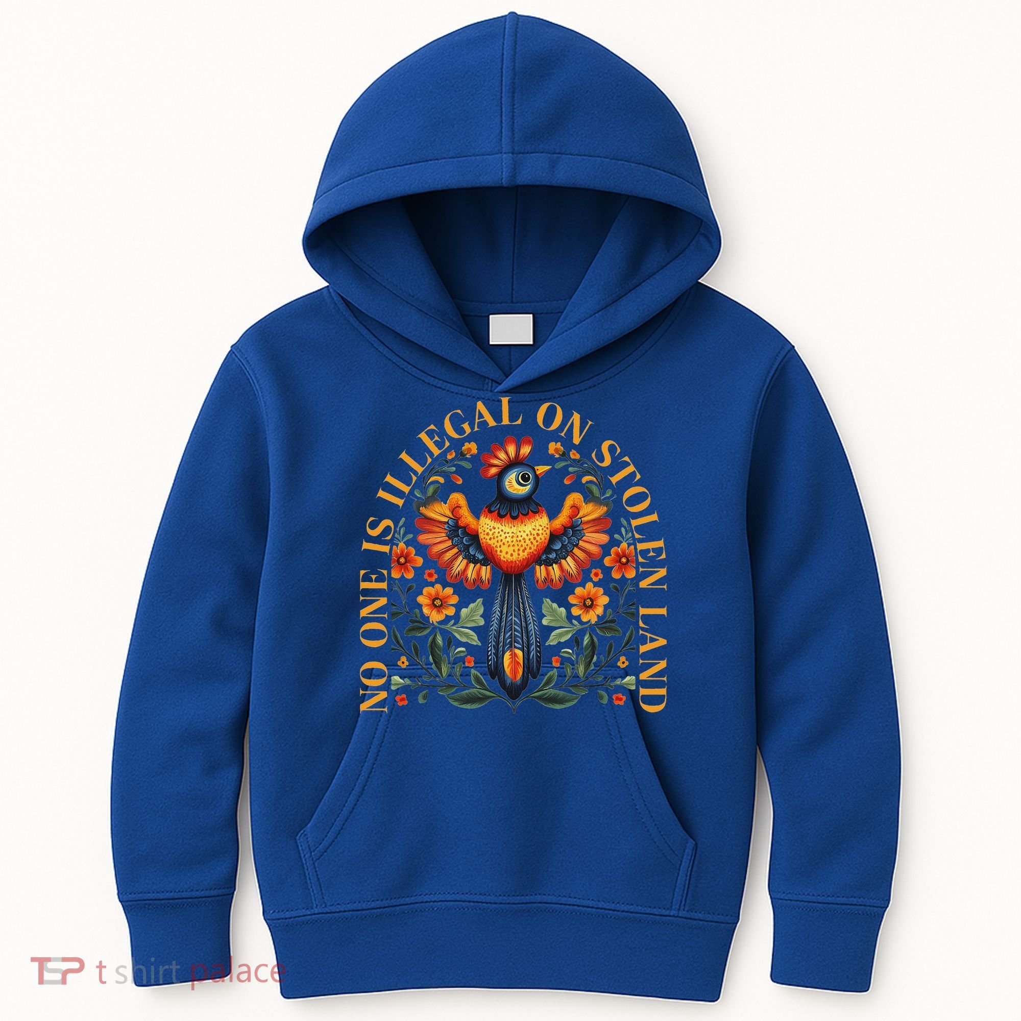 No One Is Illegal On Stolen Land Native Americans Kids Hoodie