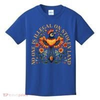 No One Is Illegal On Stolen Land Native Americans Kids T-Shirt thumb 0
