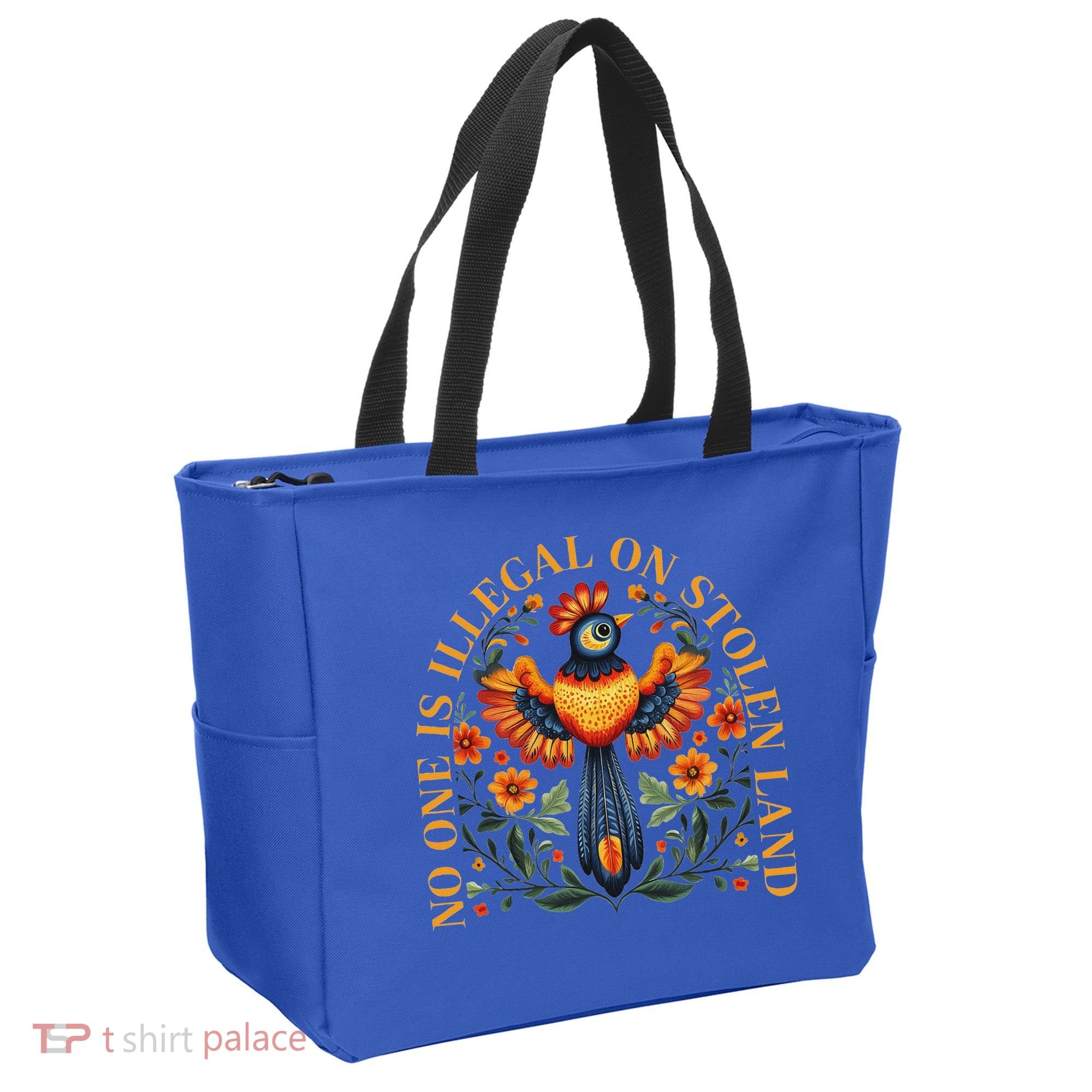 No One Is Illegal On Stolen Land Native Americans Tote Bag