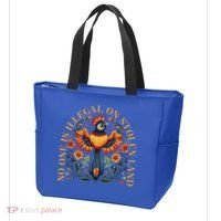 No One Is Illegal On Stolen Land Native Americans Tote Bag thumb 3