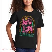 No One Is Illegal On Stolen Land We Walk On Native Land Kids T-Shirt thumb 2