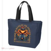 No One is Illegal on Stolen Land We Walk On Native Land Tote Bag thumb 3
