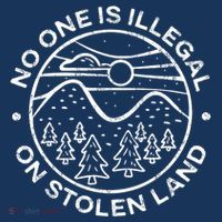 No one is illegal on stolen land Native Tribe Apron thumb 3