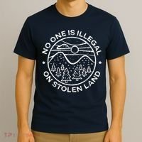 No one is illegal on stolen land Native Tribe T-Shirt thumb 3