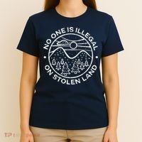 No one is illegal on stolen land Native Tribe T-Shirt thumb 4