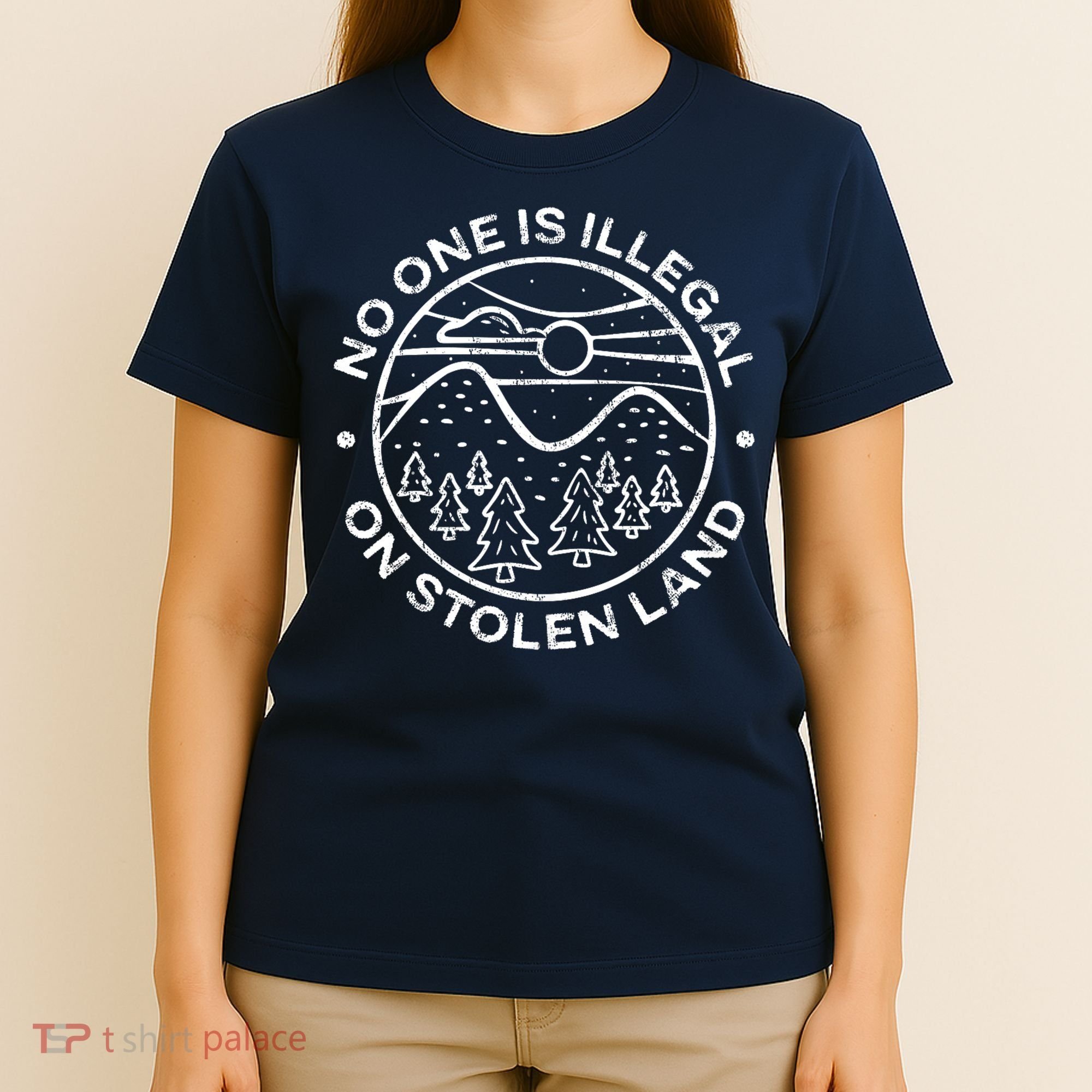 No one is illegal on stolen land Native Tribe T-Shirt