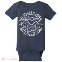 No one is illegal on stolen land Native Tribe Baby Bodysuit thumb 0