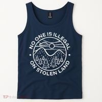 No one is illegal on stolen land Native Tribe Tank Top thumb 2