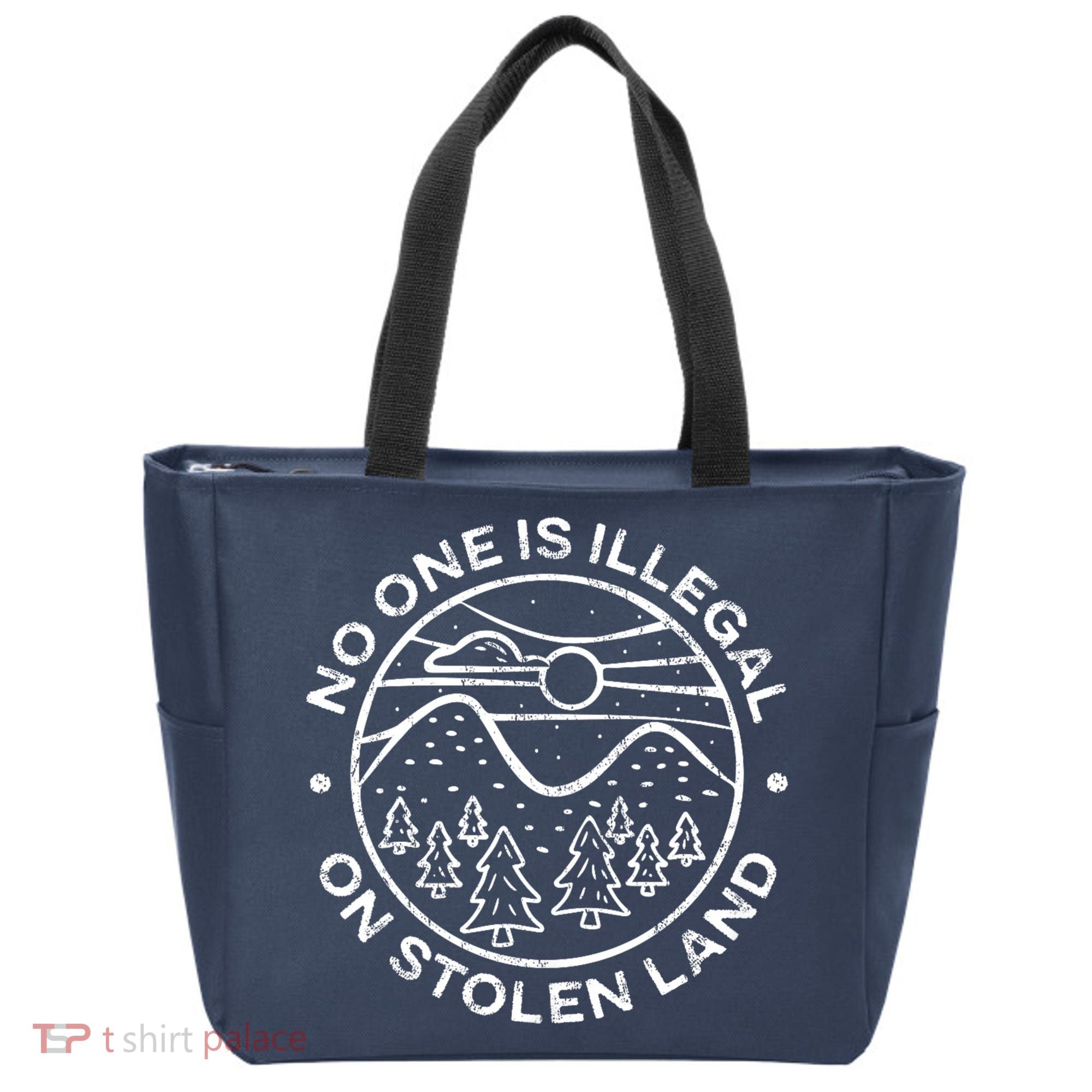 No one is illegal on stolen land Native Tribe Tote Bag