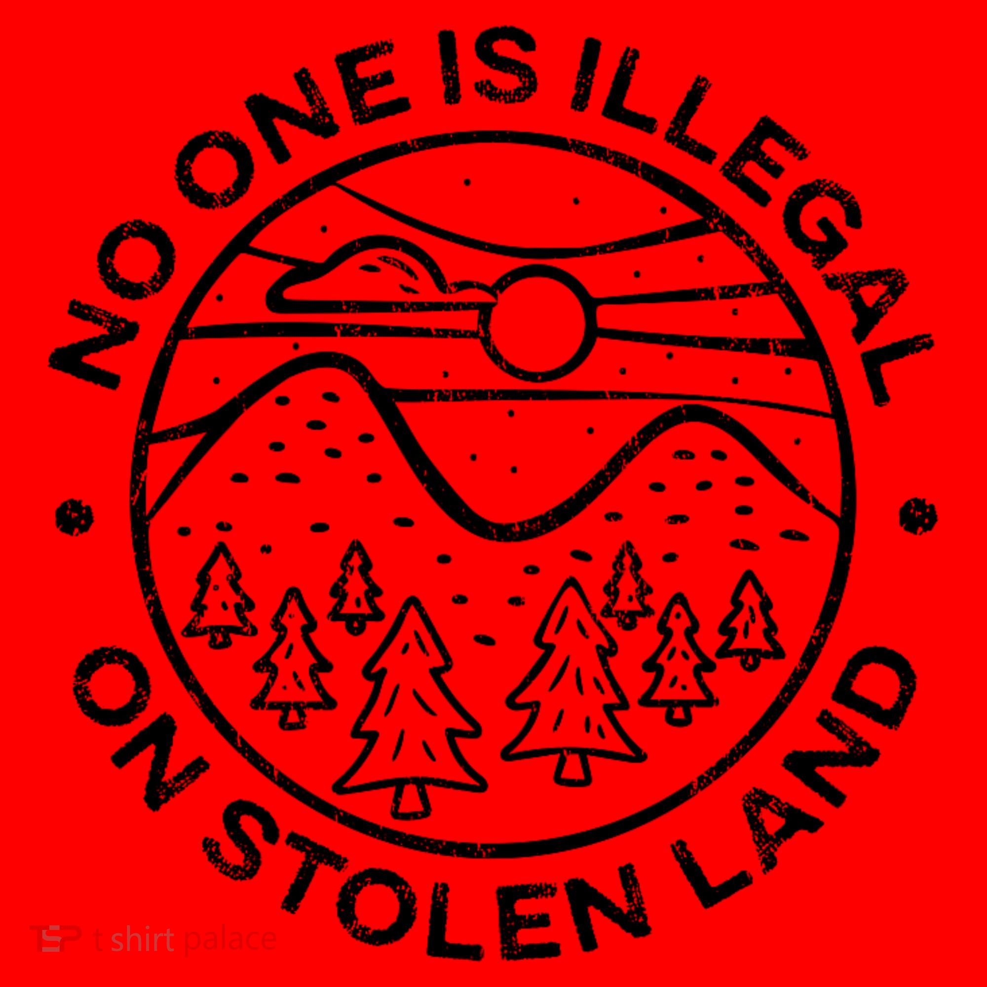 No one is illegal on stolen land Native Tribe Santa Hat
