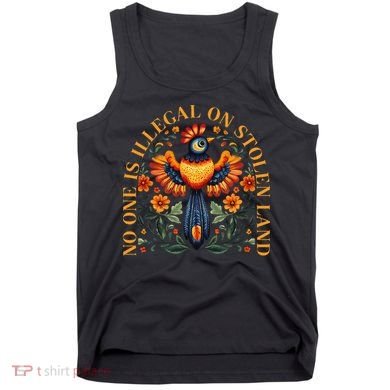 No One Is Illegal On Stolen Land Native Americans Vintage Gift Tank Top