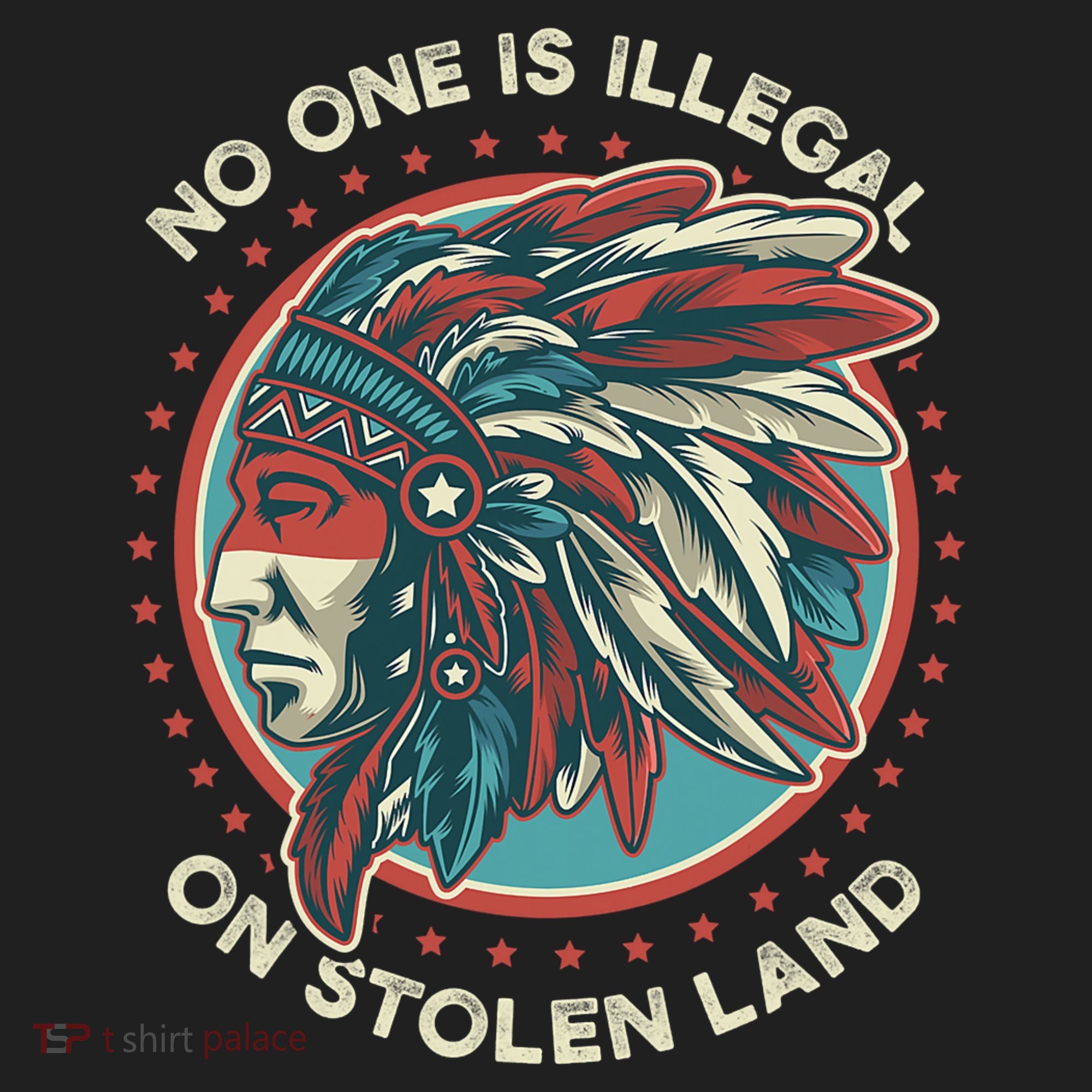 No One Is Illegal On Stolen Land Anti Trump Protest Women's Sweatshirt