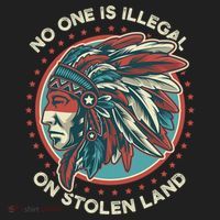 No One Is Illegal On Stolen Land Anti Trump Protest Hat thumb 2