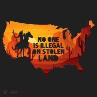 No One Is Illegal On Stolen Land Support Immigration Women's Sweatshirt thumb 2
