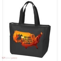 No One Is Illegal On Stolen Land Support Immigration Tote Bag thumb 3